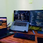 Workspace desk setup